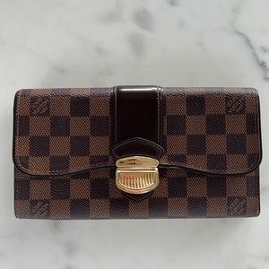 Louis Vuitton Sistina wallet in Damier Ebene
